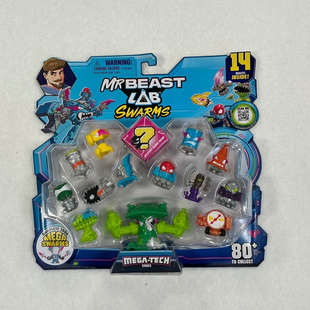 MrBeast Lab Swarms Mega-Tech Series 14 Pack Action Figures Mystery Figure New
